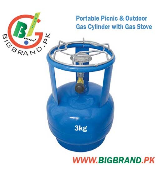 3kg Portable Picnic And Outdoor LPG Gas Cylinder With Gas Stove